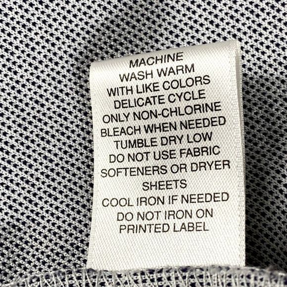 Roundtree & Yorke Performance Polo Shirt Mens L Gray Work Play Golf Short SLV - Picture 4 of 8